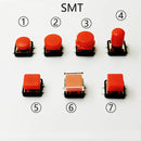 10Sets Momentary Tactile Button 4PIN SMT/DIP 12X12mm H=9.8/9/16.8mm With Cap Tact switch Push Button Switch Micro Key Button