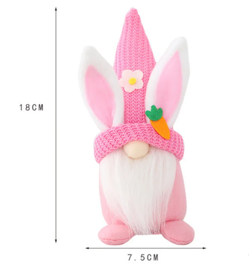 Easter Faceless Gnome Rabbit Doll Cartoon Home Easter Ornament Bunny Doll Easter Party Gifts