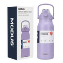 MODUS Garrafa Térmica de Viagem Vacuum Inox com Palha Copo Térmica Fria e Quente Vácuo