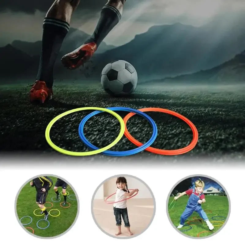 10Pcs/Set Agility Training Rings Portable Football Soccer Speed Agility Training Rings Sport futbol Training Equipment