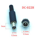 10Pcs 5.5 x 2.1/2.5mm DC-022B DC Jack Adapter 3A 12V 3.5x1.3 DC022B DC Power Supply Charging Socket Female Panel Mount Connector