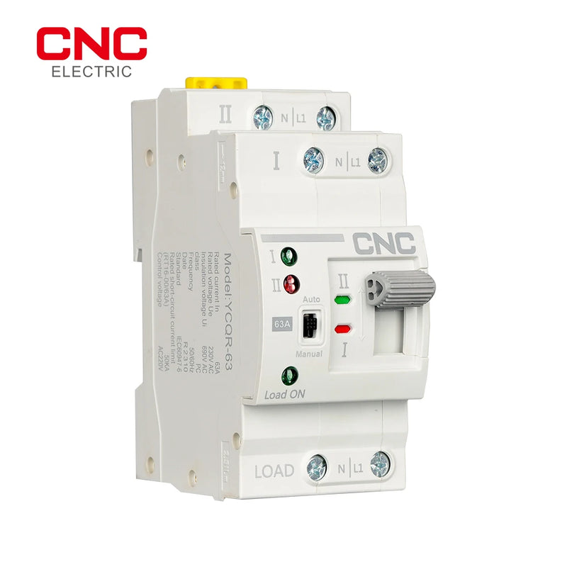 CNC Din Rail 2P 4P ATS Dual Power Automatic Transfer Switch Electrical Selector Switches Uninterrupted Power 25A 40A 63A