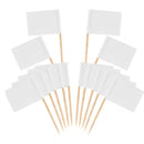 100pcs Blank Toothpick Flags Mini Labels Cheese Marker Picks Cupcake