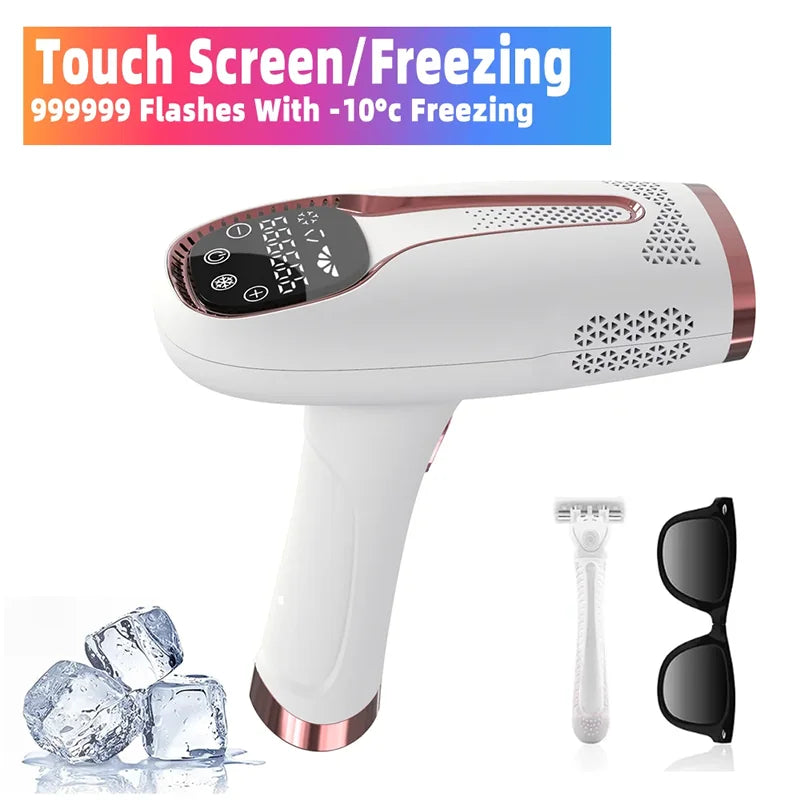 Professional Women Laser Hair Removal IPL Epilator Female Pulsed Light Electric Depilatory Device For Facial Body Bikini