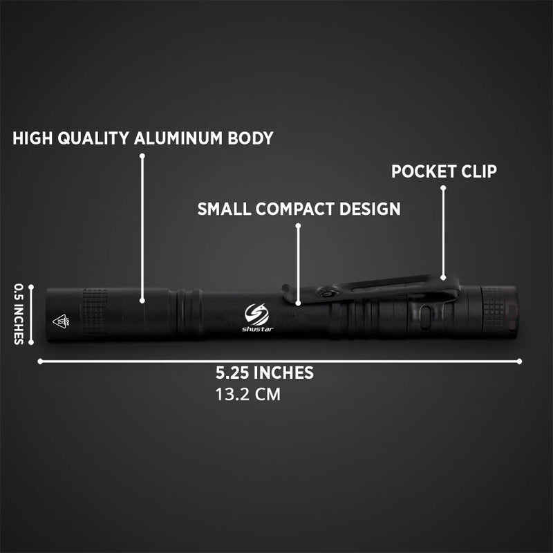 Pen Light Mini Portable LED Flashlight 1000 lumens 1 Switch Mode led flashlight For the dentist and for Camping Hiking Out