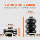 SucceBuy Air Jack 3 Ton Double Bag Air Jack Air Bag Jack Lift Up 3-5s Fast Lifting Air Bag Jack for Cars with Short Handle