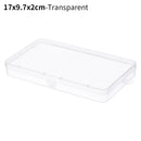 8Styles Plastic Storage Box Small Square Clear Black Box For Jewelry Diamond Embroidery Craft Bead Pill Home Storage Supply