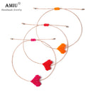 AMIU Handmade Heart Shape Bracelet Love Lucky Braided Rope Bohemian Fashion Jewelry For Women Bracelets As Gift