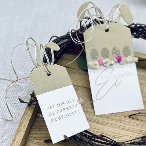 Piggy Craft metal cutting dies cut die mold Easter Bunny Tag Scrapbook paper craft knife mould blade punch stencils dies