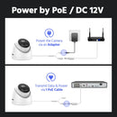ANNKE C1200 Smart Dual Light 12MP Ultra HD PoE IP Camera Built-in Mic Surveillance Security Cameras Color IR Night Vision IP67