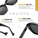 LIOUMO Luxury Polygon Frame Oversized Sunglasses Women Polarized Gradient Driving Glasses Men Trend Rivet Goggle zonnebril heren