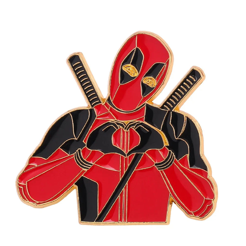 Superhero Collection Brooch Captain America Iron Man Spider Man Hulk The Avengers Badge Metal Enamel Lapel Pin Accessories