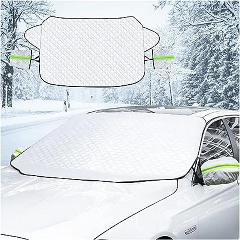 Windshield Cover for Ice and Snow, for Snow, Ice, UV,  Mirror Protector, Windproof Sunshade Cover for Cars, common to most cars