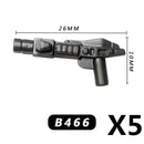 MOC Medieval Accessories Building Blocks Military Soldiers Shoulders Armor Blaster Helmets Weapons War Bricks Children Toys B038