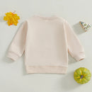 Baby Thanksgiving Sweatshirts Long Sleeve Crew Neck Letter Print Pullovers Toddler Warm Tops