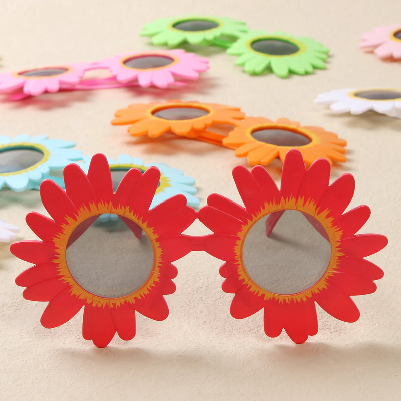 Sunflower Sunglasses Little Daisy Shape Sun Glasses Funny Party Decorative Eyeglasses Plastic Gathering Picnic Photography Props