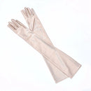 Classic Women Black White Red Evening Party Prom Gloves Opera Stretch Satin Long Mittens for Lady Driving Sun Protection Gloves
