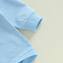 Adorable Baby Easter Bunny Hooded Romper with Long Sleeves and Embroidered Letter Detail for Infant Girls