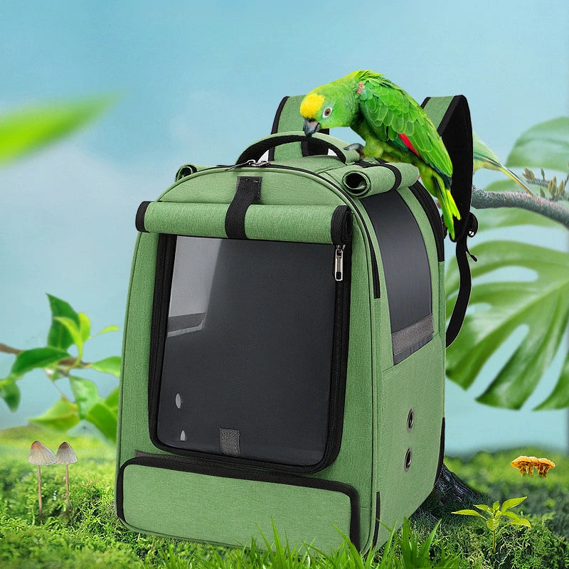 Custom Astronaut Breathable Self Carry Travel Products Pet Parrot Bird Cages Carriers Backpack Bird Carrier Bag Travel For Bird