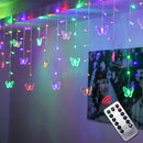 3.5m Butterfly LED STRING Strip Festival Holiday Icicle Curtain LIGHTS CHRISTMAS WEDDING Lamps 100SMD 110V/220V EU/US/ Plug