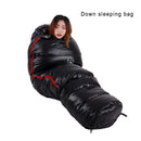 Extended Length 225cm Mummy Style White Goose Down Sleeping Bag With Longer Suitable For Very Tall People Height 200cm