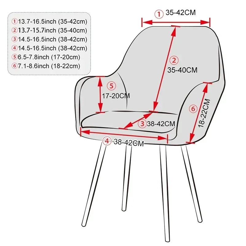 Bar High Armchair Cover Elastic Spandex Chair Covers Washable Dining Chair Slipcovers Office Chair Slipcovers Hotel Home Decor