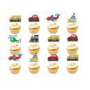 Cartoon Transport Birthday Decorations For Boys Children Disposable Tableware Paper Material Cups Napkins Plates Tablecloth