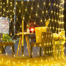 6x4/3x3/2x2m LED Icicle Net String Light Christmas Fairy Lights Garland Outdoor Home for Wedding/Party/Curtain/Garden Decoration