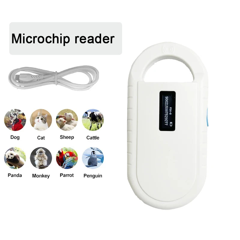 FDX-B Pet Scanner ISO11784/5 Pet ID Reader 134.2Khz Chip Transponder RFID Handheld USB Dog Cat  Microchip Scanner