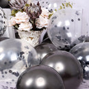47Pcs Metallic Purple Latex Balloons Chrome Balloons Various Sizes for Girls Women Purple Birthday BabyBridal Shower Decorations