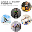 5~130lbs Fitness Resistance Band Bodybuilding Bar Boxing Agility Training Yoga Workout Gym Equipment for Home Woman Man Pilates