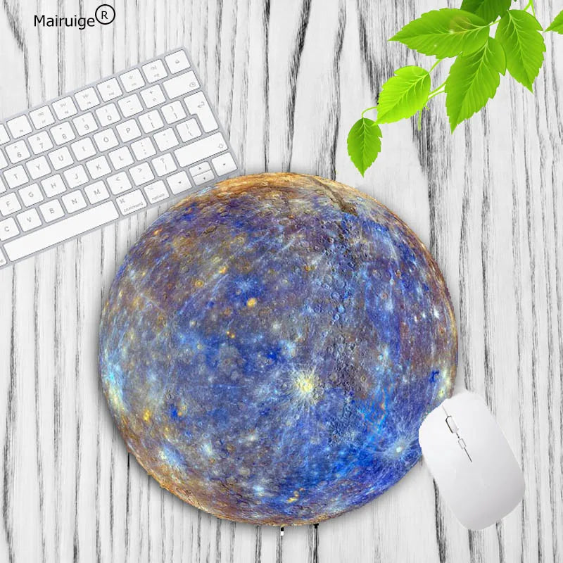 MRGBEST Earth Lunar Planet Carpet Desk Mat Pc Accessories Office Mouse Pad Table Cushion Mouse Mat Pad on The Table Keyboard Pad