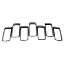 7X Front Grille Grill Inserted Ring Trim Cover For Jeep Grand Cherokee 2014-2016
