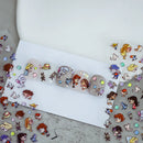 1PCS 5D Cartoon Kuromi Hello Kitty Nail Stickers Sanrio Animation Nail Art Decoration Sanrio Cute Melody Embossed Stickers