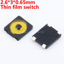 50PCS Membrane Tactile Push Button Micro Tact Switch 4 Pin 4*4*0.8mm SMD 4.8*4.8*0.55 3.7*3.7*0.35mm 3*2.6*0.6 4.5X4.5X0.55