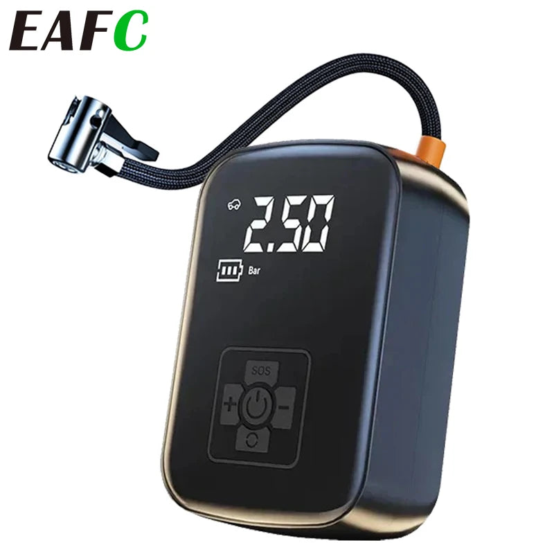 EAFC Portable Car Air Compressor Wireless/Wired Electric 150PSI  Tire Inflator Pump for Motorcycle Bicycle Boat Car Tire Ball