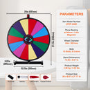 SucceBuy 18/24/36 inch Spinning Prize Wheel 14 Slots Spinning Wheel Tabletop/Floor Standing Win Fortune Spin Games for Party Pub