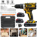 21V Cordless Impact Drill Sets 59pcs Electric Screwdriver Electric Hammer Drill Mini Wireless Hand Drill Lithium Battery Power