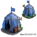 MOC City Series Building Blocks Figure Furniture House Kitchen Medieval Accessories DIY Bricks Set Christmas Toys for Kid Gifts