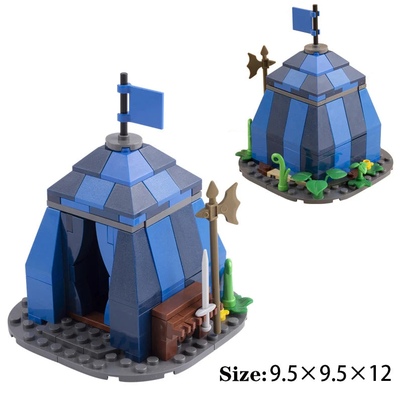 MOC City Series Building Blocks Figure Furniture House Kitchen Medieval Accessories DIY Bricks Set Christmas Toys for Kid Gifts