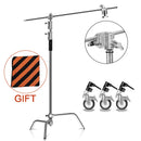 Photography Light Stand C-Stand Magic Leg Lamp Holder With pulley Adjustable Metal Tripod For Photography Photo Studio Softbox
