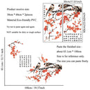 Chinese Style Plum Blossom Birds Wall Stickers Living Room Background Decor Decals Bedroom Home Decoration Self-adhesive Mural