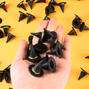 10Pcs Mini Witch Hat And Witch Cauldron Pots Cute Resin Accessories Black Wizard Hat For Halloween Party Home Decor DIY Crafts