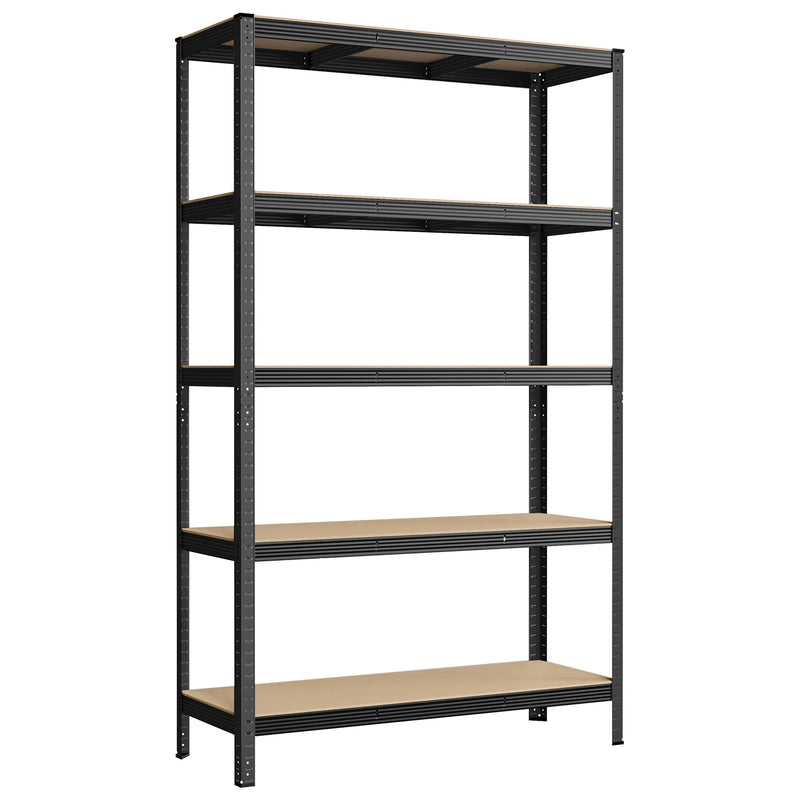 5-Tier Heavy Duty Shelving Unit, Screwless Mounting, 750 kg Capacity, 60 x 120 x 200 cm