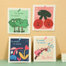 10PCS Reusable Cellulose Dishcloths Absorbent and Fast Dishcloths Household Supplies Cookware Utensil Dish Kitchen Clot