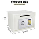 4.6L/8.5L/16L Safes for Home+ 2 Manual Override Keys,Security Safe Cash Box with Double Digital Keypad&Safety Key Lock Cabinet