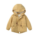 Boys Girls Winter Jacket Children Plus Velvet Thick Warm Coats Kids Fashion Zipper Outwears Autumn Hooded Windbreaker Clothing