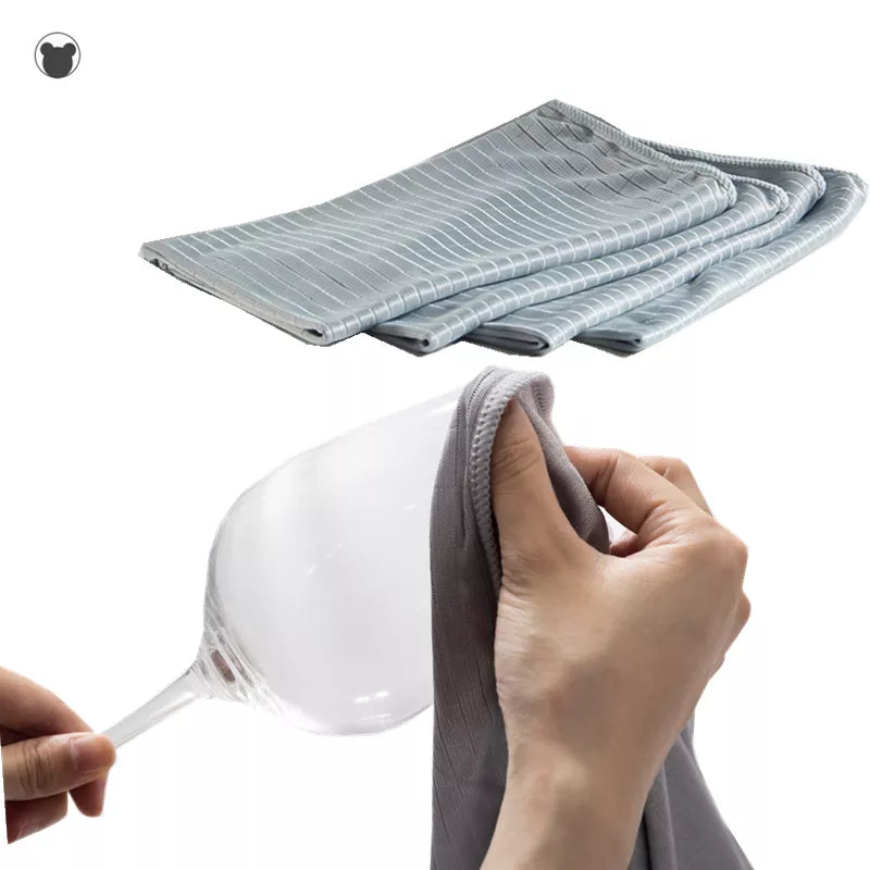 60*50cm Professional Red Wine Glass Cup Clreaning Cloth Tea Towel Dish Cleaning Towels Absorbent Tableware Dry Wipe Cloth Rags