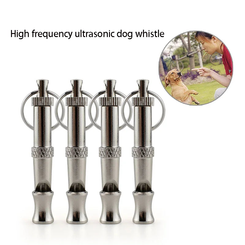 Dog Whistle To Stop Barking Device Dog Copper Silent Ultrasonic Training Flute Stop Barking for Pet Supplies Sound Trainer Tool