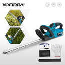 YOFIDRA Cordless Electric Hedge Trimmer 2000W 15000RPM Pruning Saw Lawn Mower Garden Trimming Power Tools For Makita Battery Pin